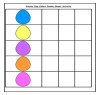 Easter Egg Color Sort Cookie Sheet Activity