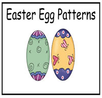 Easter Egg Patterns File Folder Game