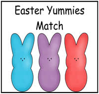 Easter Yummies Match File Folder Game