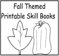 Fall Themed Printable Skill Books