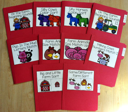 Farm File Folder Games Mini-Bundle - Click Image to Close