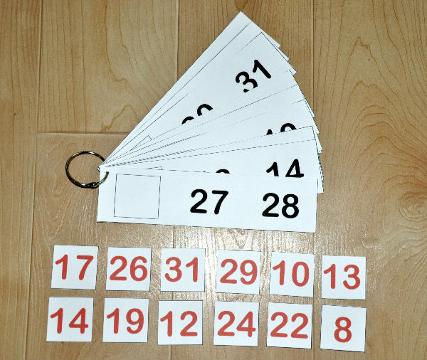 Number Sequence Flipstrips 3