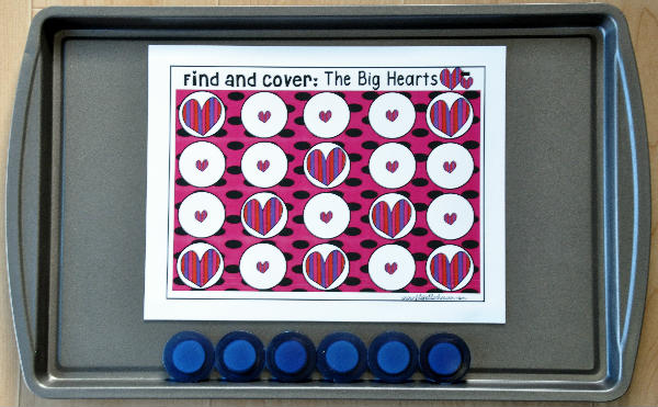 Valentine\'s Day \"Find and Cover\" Cookie Sheet Activities Bundle