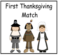 First Thanksgiving Match File Folder Game