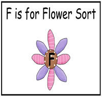 F is for Flower File Folder Game