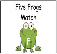 Five Frogs Match File Folder Game