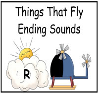 Things That Fly Ending Sounds File Folder Game