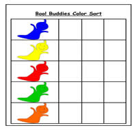 Boo! Buddies Color Sort Cookie Sheet Activity