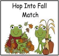 Hop Into Fall Match File Folder Game
