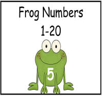 Frog Numbers 1-20 Match File Folder Game