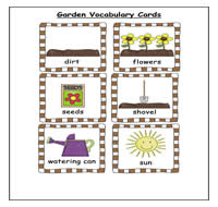 Garden Vocabulary Cards