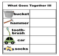 What Goes Together Cookie Sheet Activity III