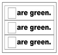 "Are Green." Flip Strips