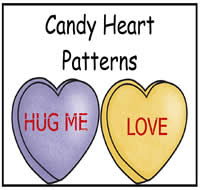 Candy Heart Patterns File Folder Game
