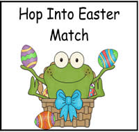 Hop Into Easter Match File Folder Game