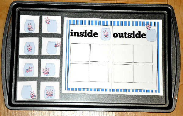 Little Love Bug\'s Inside/Outside Sort Cookie Sheet Activity