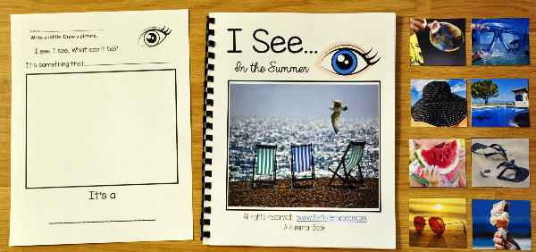 \"I See\" In the Summer Adapted Book (w/Real Photos)