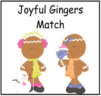 Joyful Gingers Match File Folder Game