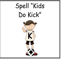 Spell \"Kids do Kick\" File Folder Game