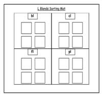 L Blends Sort Cookie Sheet Activity