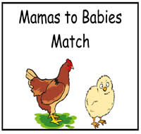 Animal Mamas to Babies File Folder Game