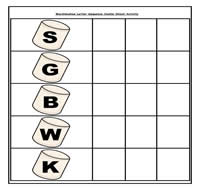 Marshmallow Letter Sequence Cookie Sheet Activity