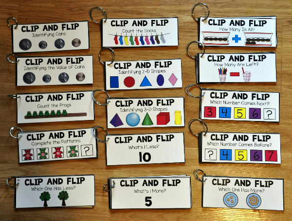 Math Clip and Flip Books Bundle