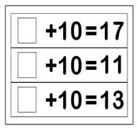 Find the Missing Number 10's Family Flipstrips