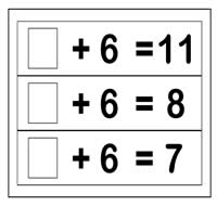 Find the Missing Number 6's Family Flipstrips