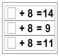 Find the Missing Number 8's Family Flipstrips