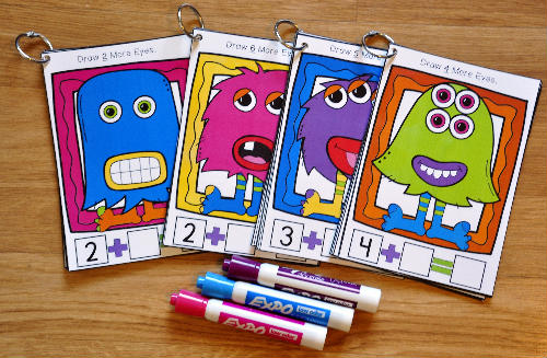 Monster Math Draw and Flip Books