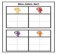Four Column Mice Color Sort