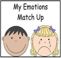 The My Emotions Match Up File Folder Game