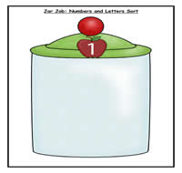 Letters and Numbers Jar Job Task