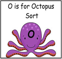 O is for Octopus File Folder Game