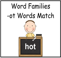 OT Words Match File Folder Game