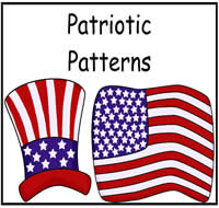 Patriotic Patterns File Folder Game