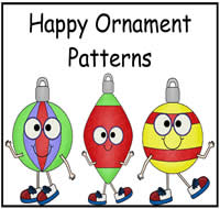 Happy Ornament Patterns File Folder Game