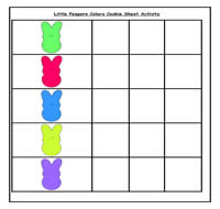 Little Peepers Color Sort Cookie Sheet Activity