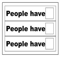 \"People Have\" \"People Need\" Flip Strips