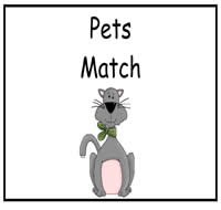 Pets Match File Folder Game