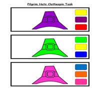 Pilgrim Hat Colors Clothespin Task