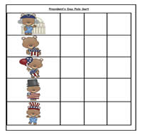 President\'s Day Pals Sort Cookie Sheet Activity