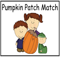 Pumpkin Patch Match File Folder Game