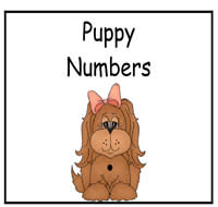 Puppy Numbers File Folder Game