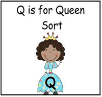 Q is for Queen File Folder Game
