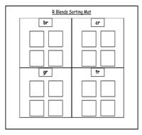 R Blends Sort Cookie Sheet Activity