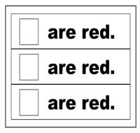 "Are Red" Flip Strips