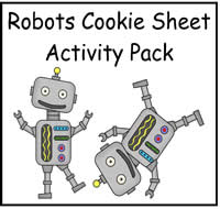Robot Cookie Sheet Activity Set