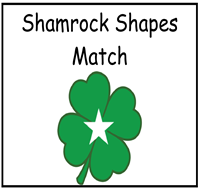 Shamrock Shapes Match File Folder Game